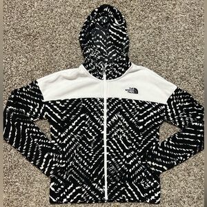 Girls North Face Fleece Zip-Up Jacket | Size-M